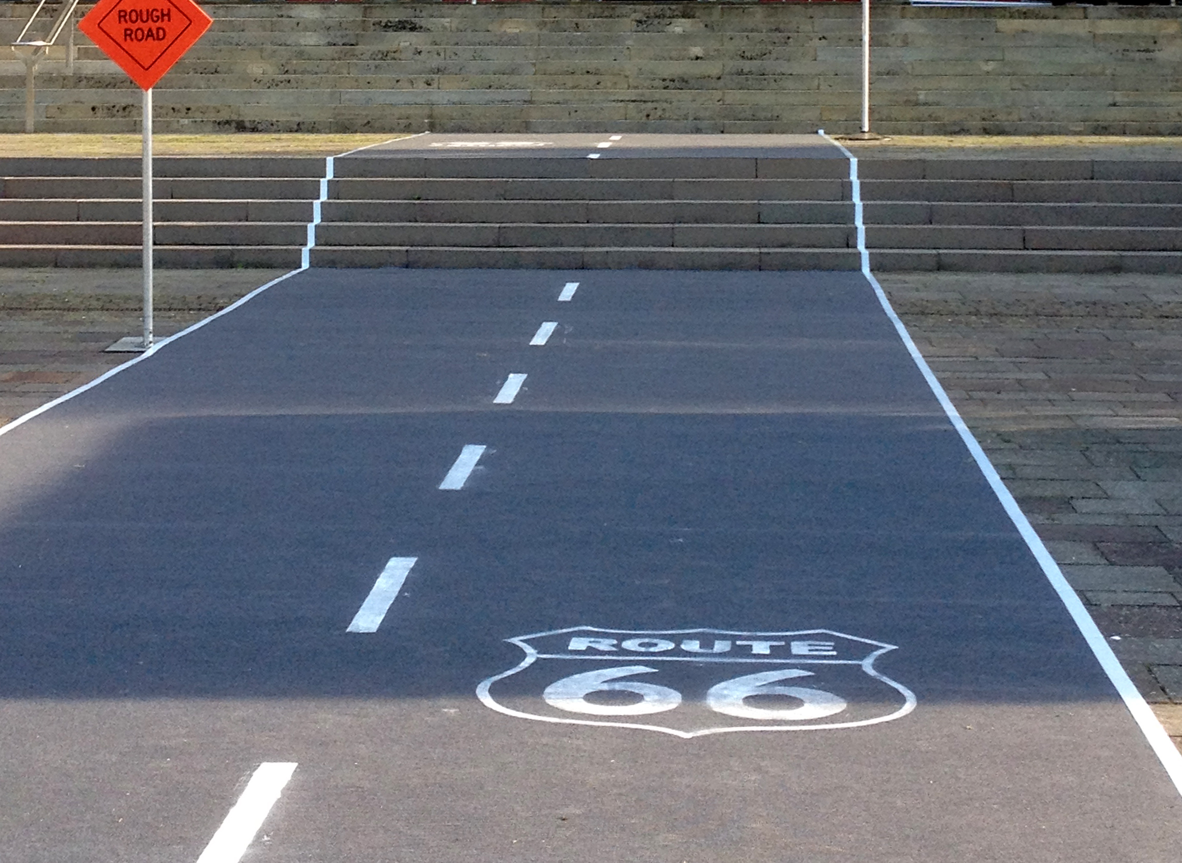 Fahrbahn 4 x 5m ( Messeteppich, grau)